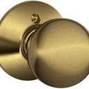 SCHLAGE Knob Non-Turning Lock, Bright Chrome (F170 GEO 625), Dummy 