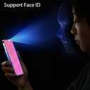 2 Pack Anti-Blue Privacy Tempered Glass for Samsung Galaxy S24 Ultra Mirror Anti-Spy Screen Protector Film Electroplated Gradient Colorful Support Finger Unlock 6.8 inch