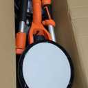 Drywall Sander, 1000W Popcorn Ceiling Removal Tool, Automatic Drywall Sander with Vacuum Dust Collection, LED Light, 6 Variable Speed 800-2200RPM,15Pcs Sanding Discs, Foldable & Extendable Handle (Orange Red)