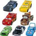 7PCS Car Toys 2 3 Cruz Sheriff The King Jackson Car Diecast Toy Set for Kids Boys