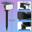 Tadyreal Solar Color Changing Spot Lights Outdoor Waterproof Colored RGB Solar Powered Landscape Lights for Yard 7 Lighting Modes Multicolor Solar Spotlights for Pathway Garden Outside (10 Pack)