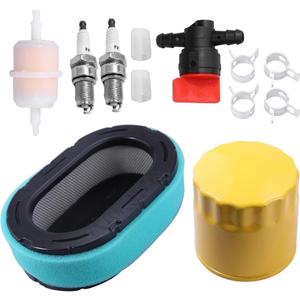 Anxingo 32 883 09-S Air Filter with Oil Fuel Filter Replacement for Kohler KT610 KT620 KT715 KT725 KT730 KT735 KT740 KT745 19HP-26HP Engine MTD Lawn Mower Stens 102-036 Kohler 7000 Series Engine