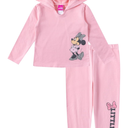 Disney Minnie Mouse Baby Girls Hoodie and Pants Set for Infant and Toddler Kids, 3 T