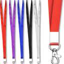 Mcyye 5 PCS Badge Lanyards with Clip for Keys & ID Badges, Premium Lanyard Strap for Teacher, Kids, Men, Women, Badge Lanyard for Cruise, Keys, Wallet, Phone, USB, Keychain