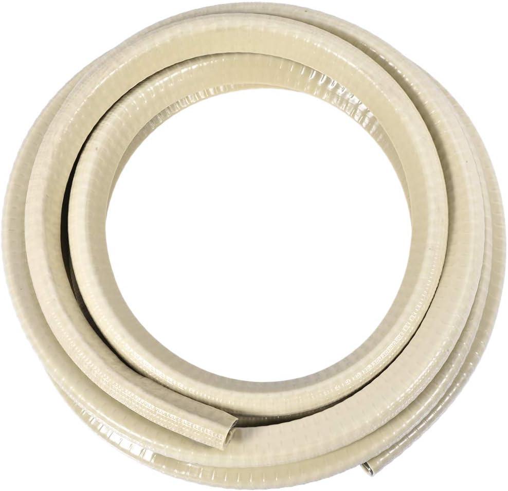 uxcell Edge Trim U Seal Extrusion Beige U Channel Edge Protector PVC Plastic W Iron Sheet Fits 3/64''-11/64'' Edge 10Ft/3Meter Length