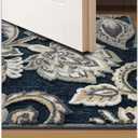 Color&Geometry Indoor Door Mat with Non Slip Latex Backed Soft, 20"x31", Thin Front Door Mat, Dirt Resist, Low Profile Easy Clean Entry Mats for Entryway, Entrance, Floral Elegance