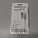 AquaSonic Genuine Standard Replacement Brush Heads | ADA Accepted | for Normal & Sensitive Teeth | Compatible with Many AquaSonic Toothbrush Handles (8 Pack White)