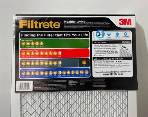Filtrete Clean Living 24X24X1 Air Filter 6 pack 24x24x1