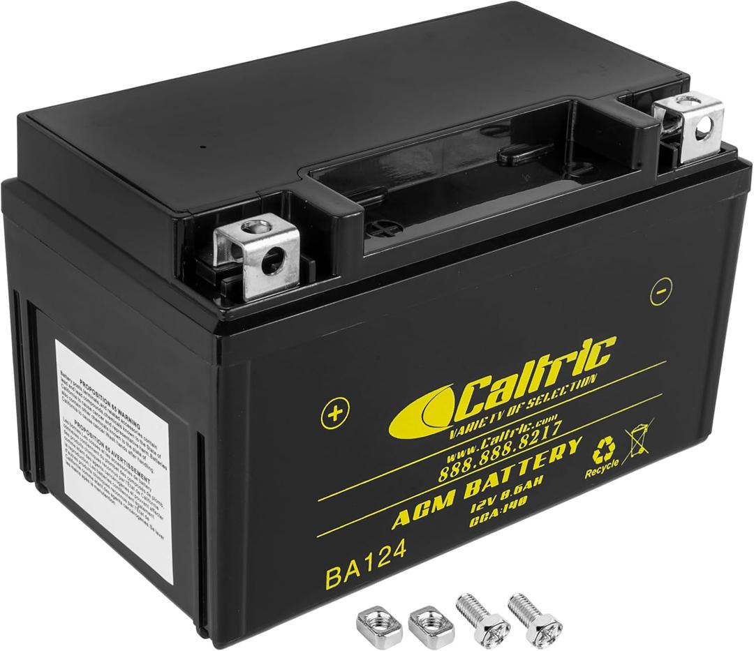 Caltric Agm Battery Compatible with Honda Vt600C Vt-600C Shadow Vlx 600 2004-2007