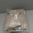 jinchan Extra Wide Sliding Door Curtain 96 Inch Length with White Privacy Lining Taupe Linen Lined Curtains for Patio Door Living Room Bedroom Light Filtering Drapes 100 Inches Wide 1 Panel