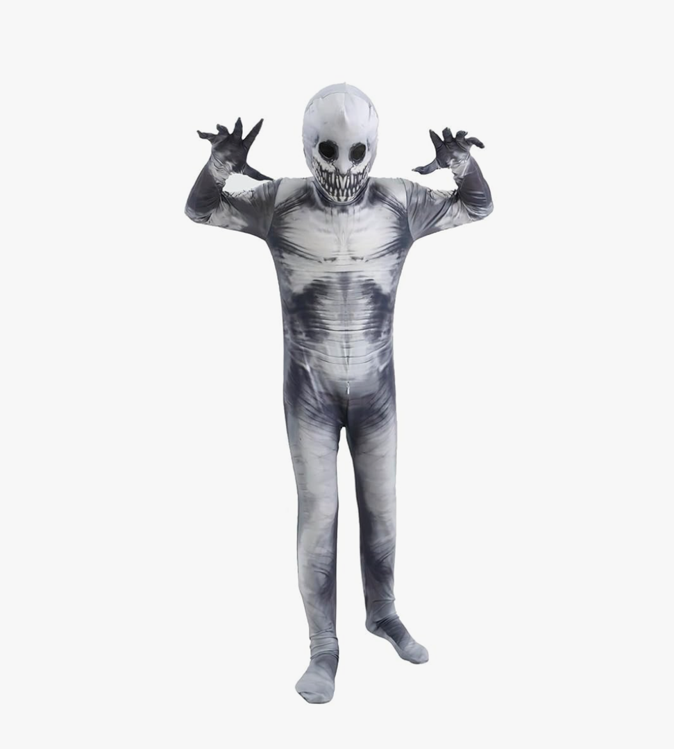 Halloween Costume for Kids Scary Bodysuit Dress Up Party Cosplay Toys Gifts for 3-10 Years Boys Girls