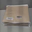 MIYE Pleated Waffle Weave Bed Skirt, Tailored Dust Ruffle 12 Inch Drop Easy Fit, Machine Washable,No Split Corners (Beige, Twin - 12" Drop)