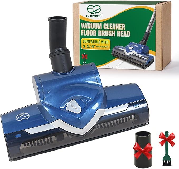 EZ SPARES Universal Vacuum Cleaner Floor Brush Head,Vacuum Cleaner Brush 1 1/4 Inch 32mm,Replacement for Most Vacuum,Hoover Eureka Royal, Rainbow Kenmore,Shop Vac,Christmas Newyear Gift(Blue)