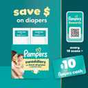 Pampers Baby Diapers - Swaddlers - Size 0, 31 Count, Ultra Absorbent Disposable Newborn Diaper