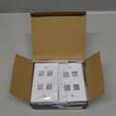 VCE 4 Port Keystone Wall Plate UL Listed (10-Pack), Single Gang Wall Plates for RJ45 Keystone Jack and Modular Inserts, White