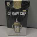 GROSMIMI Spill Proof no Spill Magic Sippy Cup with Straw with Handle for Baby and Toddlers, Customizable, PPSU, BPA Free 10 oz (Butter)