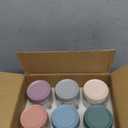 6 Pack Overnight Oats Containers with Lids, Wide Mouth Mason Jars 16oz, Glass Food Storage Containers with Airtight Lids, Overnight Oats Jars for Yogurt, Salad, Cereal, Snacks, Chia Pudding (Mixed Color)