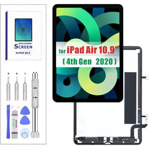 ZTR for iPad Air 4 4th Gen (2020) 10.9 Screen Replacement LCD Display for A2324 A2316 A2325 A2072 Touch Screen Digitizer Full Assembly with Tools