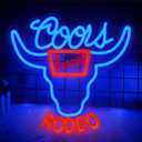 Beer Neon Sign,Neon Lights Led Signs for Bedroom Wall,Bar Sign,Man Cave Decor, Western Home Decor,Christmas Birthday Party Gift With Dimmable Switch (12.6 x 12.2 inch)
