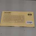 TECKNET Bluetooth Keyboard Rechargeable, 4-Device (2.4G+3BT) Wireless Keyboard, Ultra-Slim Quiet Typing, 14 Hotkeys Computer Keyboard for PC/Laptop/Smart TV/Tablet/iPad