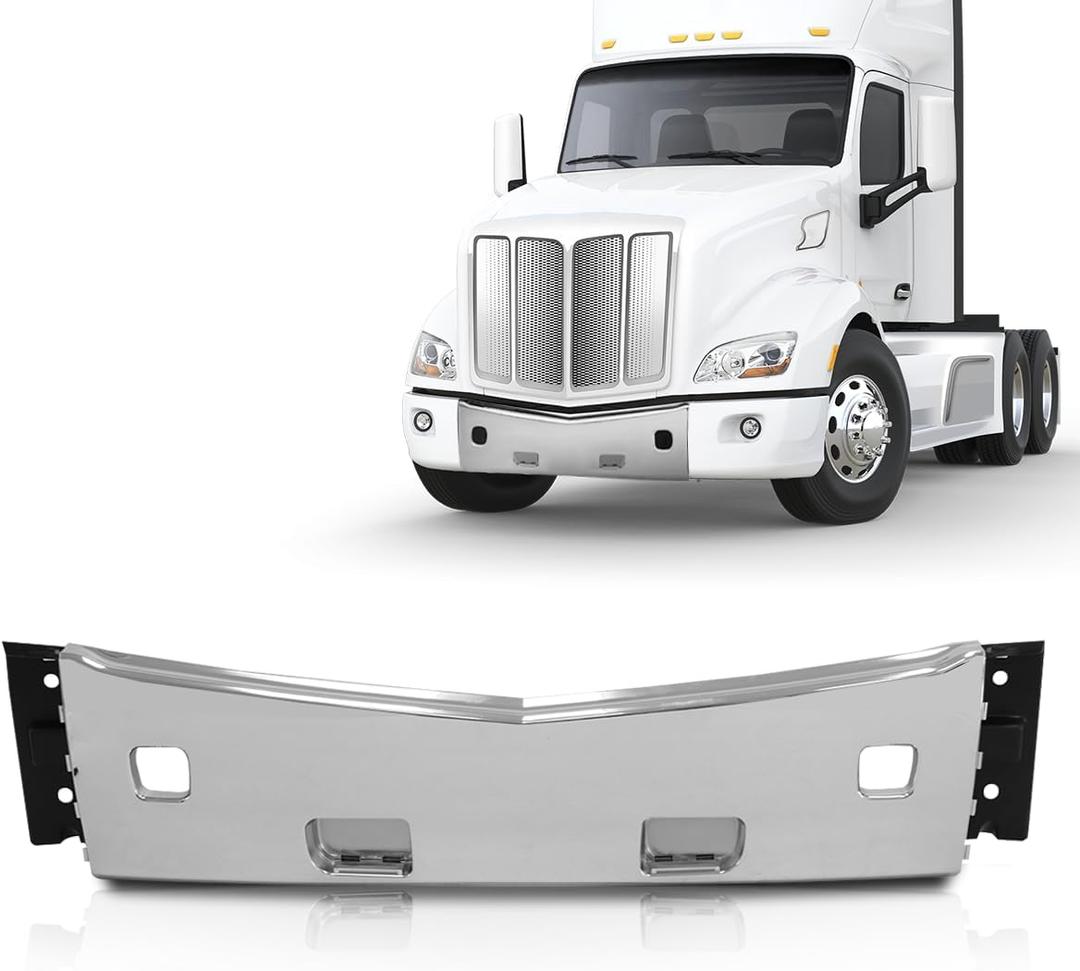 Chrome Center Middle Bumper fit for 2013-2022 Peterbilt 579 Semi Truck
