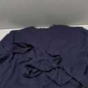 SHENHE Women's Fall Dressy Peplum Sweater Crew Neck Belted Cinched Waist Sweater Pullover (XS,Deep Blue)
