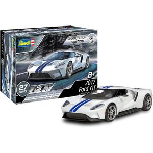 Revell 85-1235 2017 Ford GT Model Car Kit 1:24 Scale 27-Piece Skill Level 2 Plastic Easy-Click Model Building Kit, White