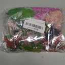 36 Pcs Mixed Model Trees with 40g Moss Pink and Green, Diorama Trees Grass Mini Fake Miniature Trees Moss for Building Model, Model Train Scenery, Natural Green Landscape, Railroad Scenery