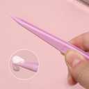 12PCS 11.5cm Straight Purple Plastic Tweezers DIY Jewelry Making Crafts Beads Tweezers for Picking and Placing Beads Craft Supplies