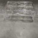 Acrylic Tray Pedestal Stand Bathroom Décor, Crystal Clear Display Risers Kitchen Resist Dirt and Moisture, Soap Dish Holder for Counter, Sink, Vanity, 13,5'' x 8,0"