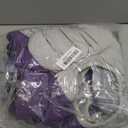 AOFITEE Dog Coat, Warm Dog Jackets for Large Dogs, Reflective Turtleneck Dogs Winter Coat with Harness Built in, Waterproof Windproof Pet Snow Jacket Fleece Vest for Cold Weather, Purple XXL