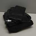 Basics 6Piece Highly Absorbent FadeResistant Towel Set, 100% Cotton Towels for Bathroom, Soft, 2 Bath Towels, 2 Hand Towels, 2 Washcloths, Black