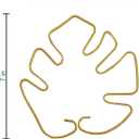 5PCS Monstera Plant Support, Uniquely Designed Plant Stem Support for Indoor Plants, Indoor Plant Trellis, Plant Lattice for Growth Accessories (7"×6.3", Gold)