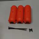 Flemoon [3 Pack] Outdoor Extension Cord Safety Cover with Waterproof Seal, Weatherproof Electrical Connection Box to Protect Outdoor Outlet, Plug, Socket, Christmas Holiday Decoration Light, Red