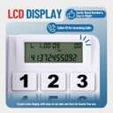 Big Button Phone for Seniors, Uvital Corded Landline Phone with Caller ID, 2 One-Touch Buttons and SOS Emergency Button, Hands-Free, Loud Ringer, Senior Landline Phones for Home/Office/Hotel, White