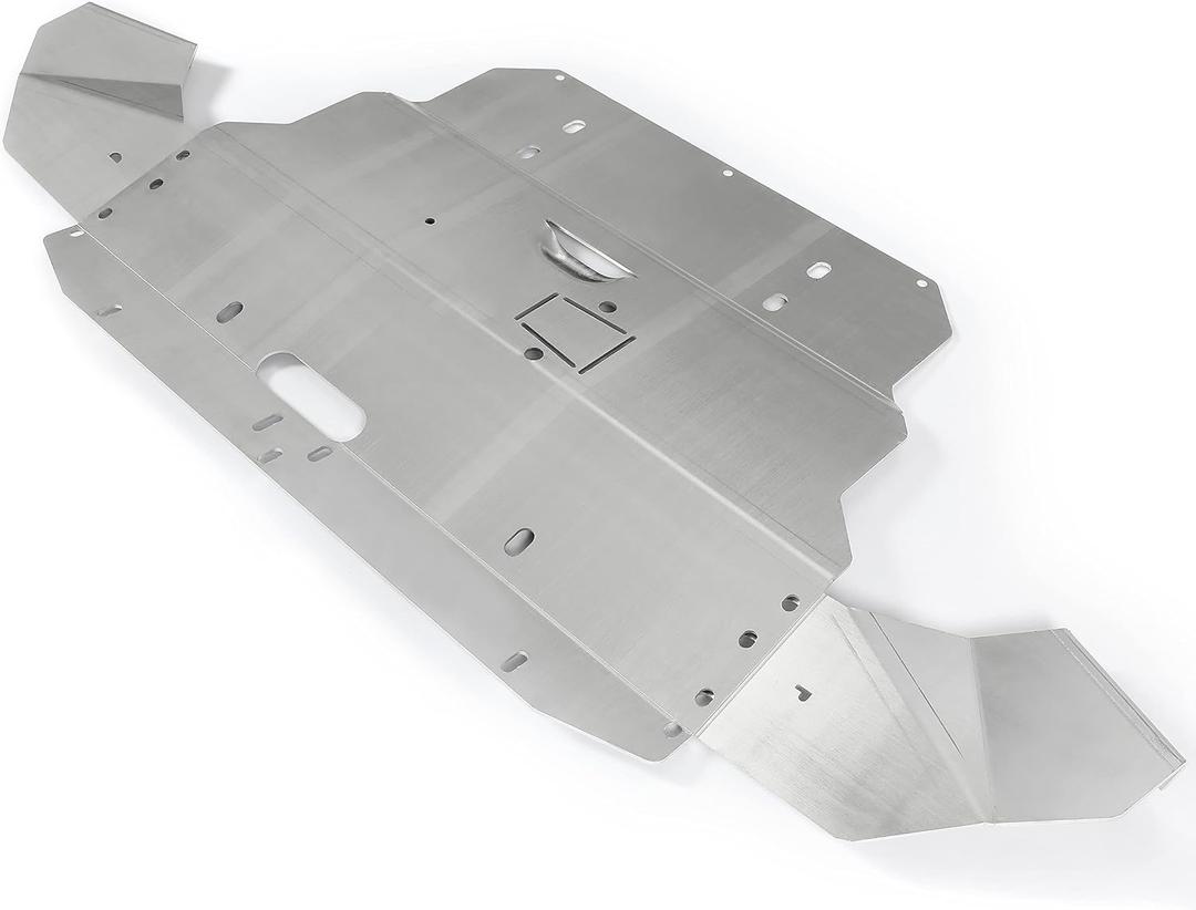 ALMULOO Skid Plate Silver Compatible with 1996-2008 Audi A4 S4 B5 B6 B7 Aluminum
