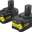 Powilling 2Packs 8.0Ah Battery Replacement for Ryobi 18V Battery, 18 Volt Lithium ion Batteries for Ryobi One 18V Cordless Tools P108 P107 P105 P104 P103 P102