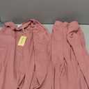 Cozy Wide Ribbed Long Sleeve Tee And Wide Leg Pajama Set (XL, Pink)