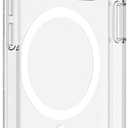 MagSafe Compatible Phone Case for iPhone 13 Pro with Treated Coating, Built-in Magnets, and Raised Edge Bumper for Screen & Camera Protection - Clear
