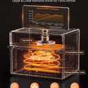 32QT Air Fryer Toaster Oven Combo with Rotisserie, Turbo Convection, Black, 16.9"D x 18"W x 14.4"H