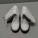 DREAM PAIRS Girls Riding Boots Knee High Side Zipper Mid Calf Shoes Little Kid/Big Kid Size 13, Whit