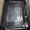 7 code Thicken & Sturdy Clear Shoe Storage Organizer with Magnetic Door, Stackable Boxes for Closet, Foldable Shoe Rack for Sneaker Boot Container, Plastic Shoe Cabinet Shoe Box 6 Pack, Black