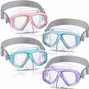 Flutesan Kids Youth Swim Goggles with Nose Cover Elastic Strap Diving Swim Mask Swimming Waterproof Snorkel Goggle
