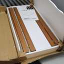 Gashell Wire Shelf Covers, Bamboo Wire Rack Covers for Pantry, Closet (4pcs, 34" W x 16" D)