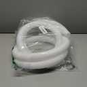 2 Pcs 1.25" Pool Hose, 59" Long Accessory Pool Pump Replacement Hoses, Compatible with All Above Ground Pool Filter Pumps that Use 1 1/4 Diameter Hoses, White