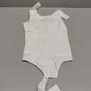 Eleady Shapewear Bodysuits for Women - Body Shaper Thong Tank Top Bodysuit Square Neck (X-Small-Small, White)