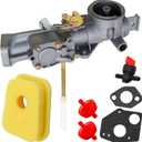 299437 Carburetor Replacement For B&S 135200 130200 100200 4 Cycle Small Engine, 297599 Carb Kit Replacement For Bs 130201 130202 130203 130205 130206 130207 130231 130233 130236