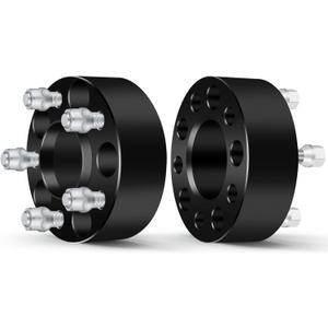 OCPTY 2" inch Hubcentric Wheel Spacers 5x4.5 to 5x4.5 71.5mm 1/2" Studs 5 lug fit for 1980-2006 for Jeep Wrangler (YJ TJ)| 2002-2012 for Jeep Liberty (KJ KK) Wheel Spacers 2PCS