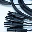 Arklove 8-Channel Low Profilemale XLR 1/4" TRS Female Send Sub Combo Splitter Snake Cable 20ft