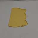 Coomazy Cat Food Mat, Thicker Dog Feeding Mat for Food and Water, Waterproof Non-Slip Silicone Mat for Floor, Dog Food Mat with Raised Edge to Prevent Food Spills and Water Runoff (Yellow, Medium)